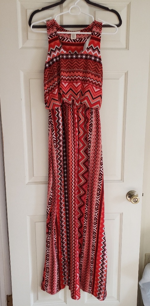 Tribal Print Maxi Dress